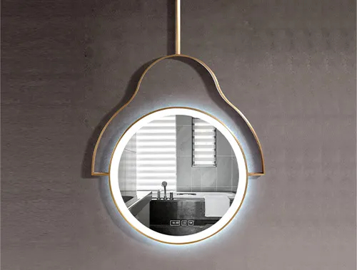 Modern Smart LED Bathroom Mirror with Touchscreen and Bluetooth Audio