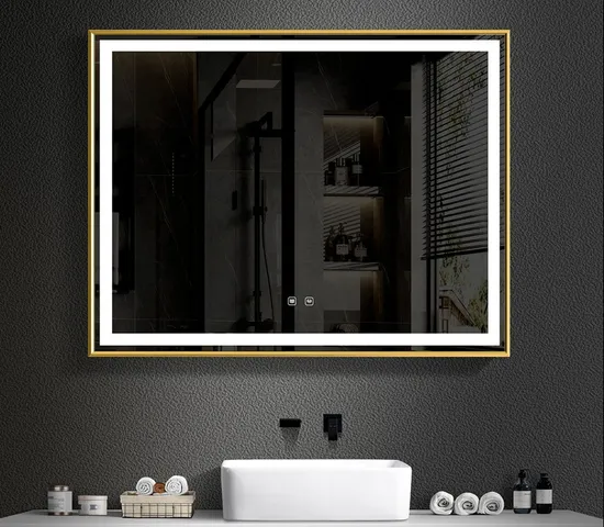 Smart Touch Mirror with LED Lights and Bluetooth Audio