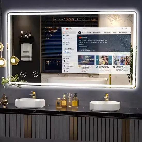 Chaoyi 450*750mm Touch Mirror with LED Lights, 4mm Thick