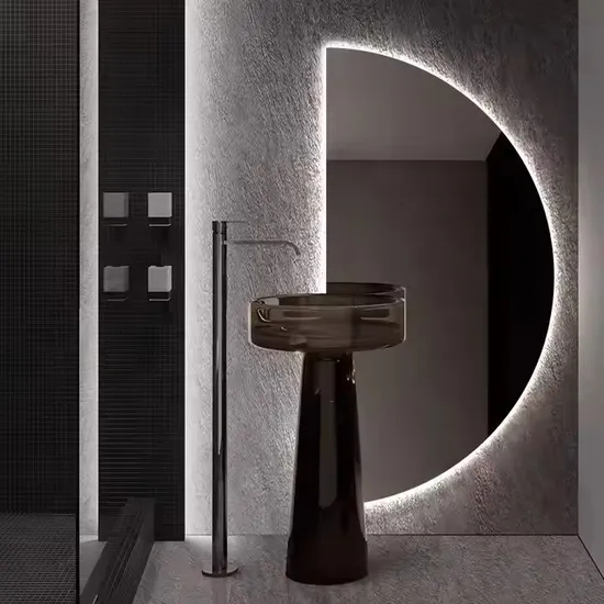 Smart Vanity Mirror with Chic Framing for Modern Spaces