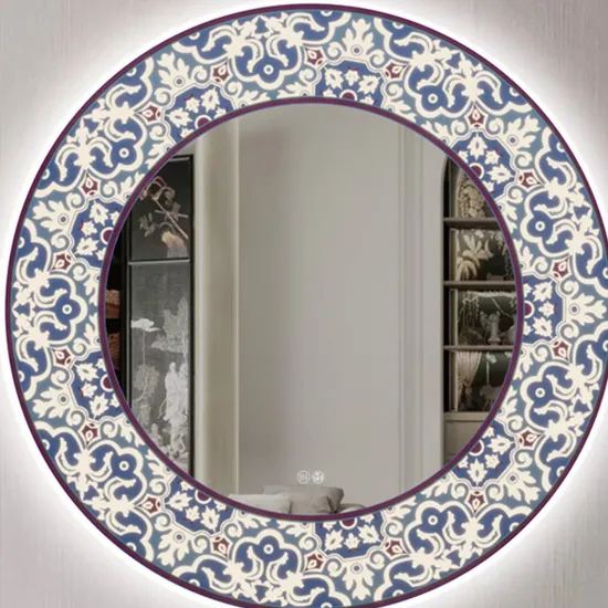 Stylish LED Backlit Bathroom Mirror with Sleek Aluminum Frame