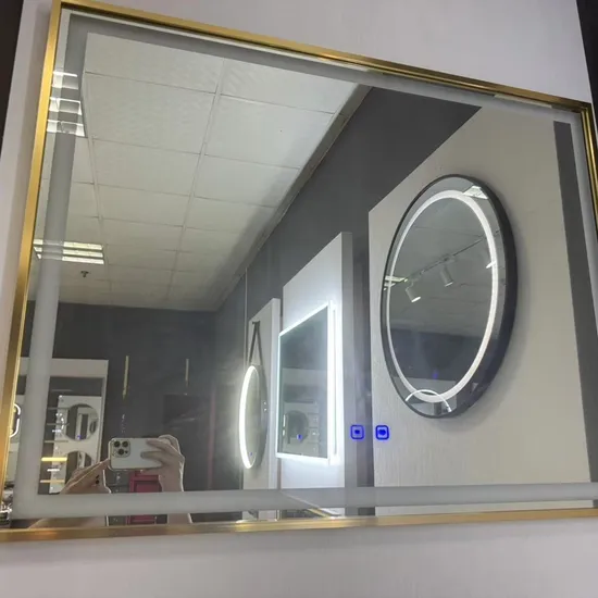 Elegant Touch Mirror with LED Light, 450X750mm, 4mm Thickness