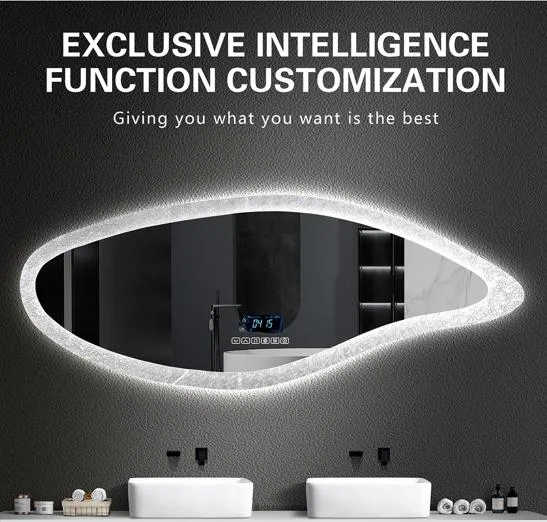 Modern Touch-Control LED Bathroom Mirror with Adjustable Lighting