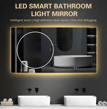 Sleek LED Bathroom Mirror with Frameless Design for Modern Spaces