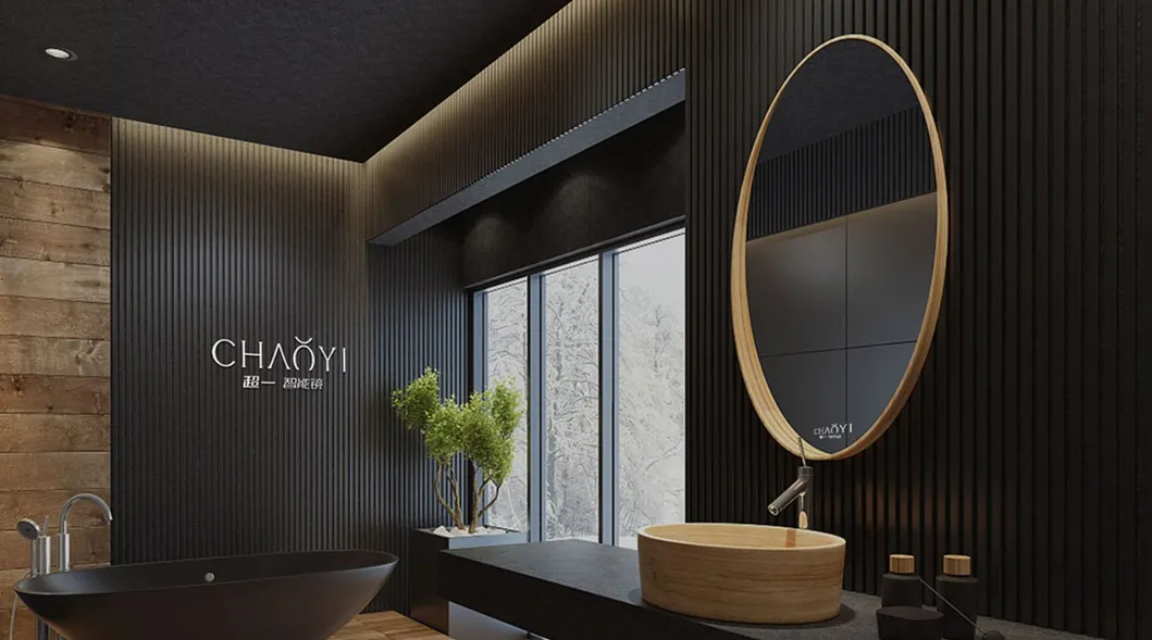 Modern LED Touch Mirror with Aluminum Frame for Bedrooms