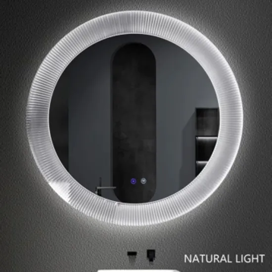 High-Tech Smart Bathroom Mirror with Adjustable LED Light Features