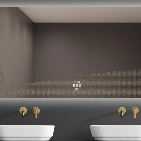 Smart LED Bathroom Mirror with Adjustable Lighting Features