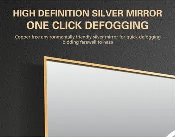 Sleek LED Bathroom Mirror with Frameless Design for Modern Spaces