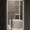 Modern LED Touch-Control Vanity Mirror for Stylish Bathrooms