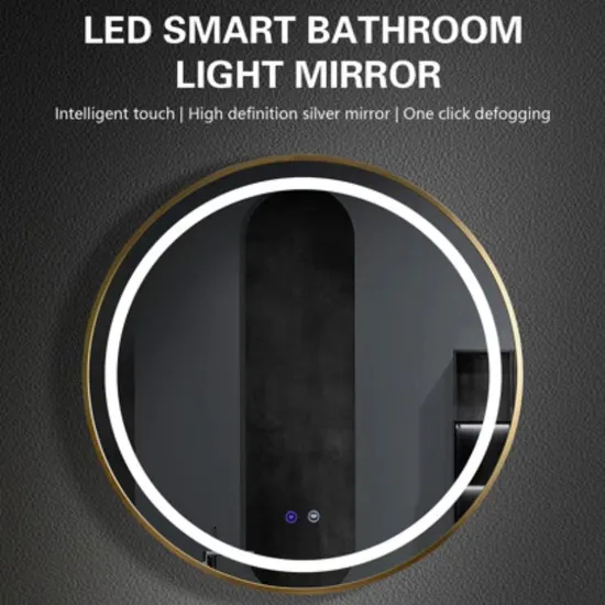 Modern LED Bathroom Mirror with Bluetooth Audio Speakers