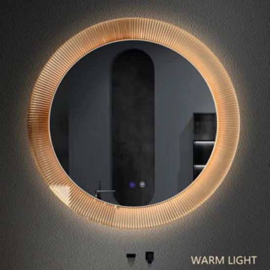 High-Tech Smart Bathroom Mirror with Adjustable LED Light Features