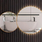 Elegant Smart Bathroom Mirror with Customizable LED Illumination