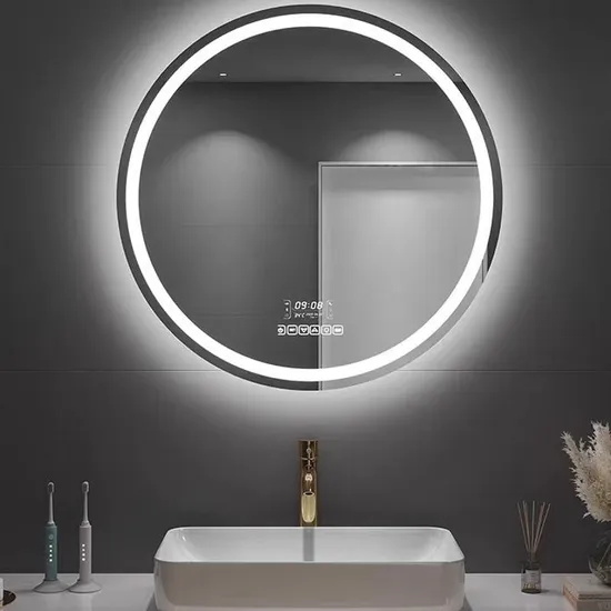 Modern LED Bathroom Cabinet with Touch-Sensitive Mirror Function