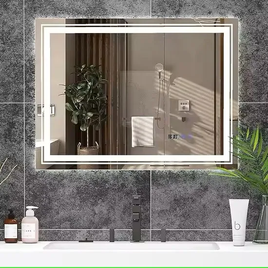 450*750mm Touch Mirror by Chaoyi, 4mm Thick LED Lighting