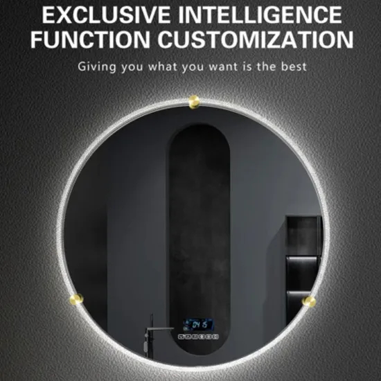High-Tech Smart Mirror with Touchscreen and Voice Control