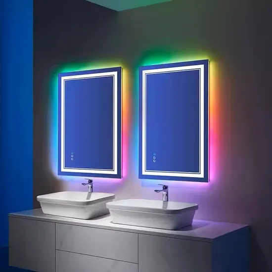 Sleek 5mm Touch Mirror with LED by Chaoyi 500*700mm