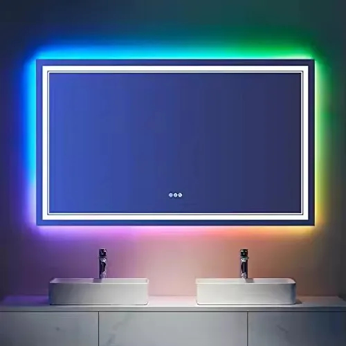 LED Vanity Mirror with Chic Framing for Contemporary Bathrooms