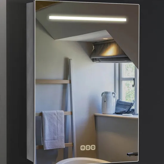 Modern LED Bathroom Vanity Mirror with Elegant Frame