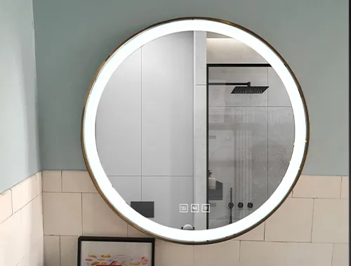 Frameless LED Bathroom Mirror with Adjustable Color Temperature
