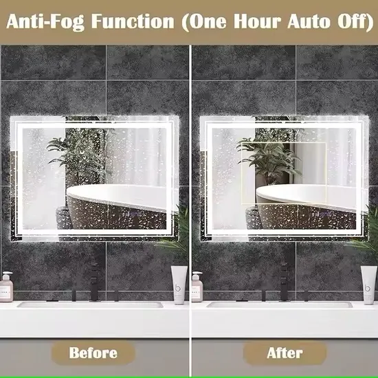 450*750mm Touch Mirror with LED Light by Chaoyi, 4mm Thickness