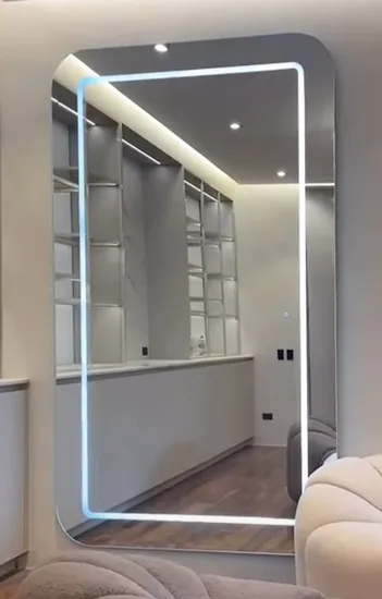Modern Frameless LED Mirror with Color Changing Lights