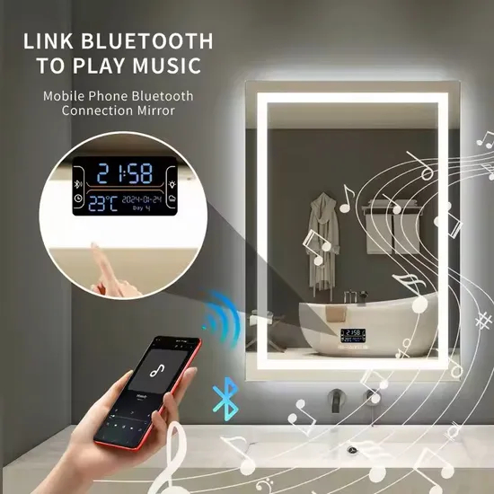 Elegant 4mm Touch Mirror with LED Lighting by Chaoyi