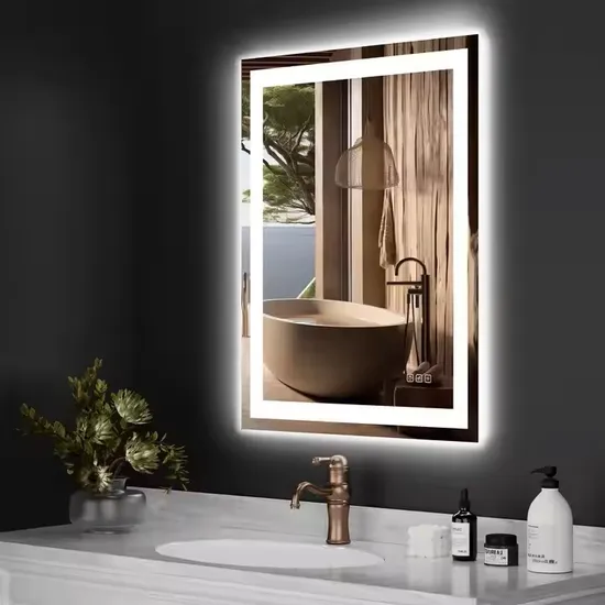 Modern High-Tech Vanity Mirror with Chic Framing Design