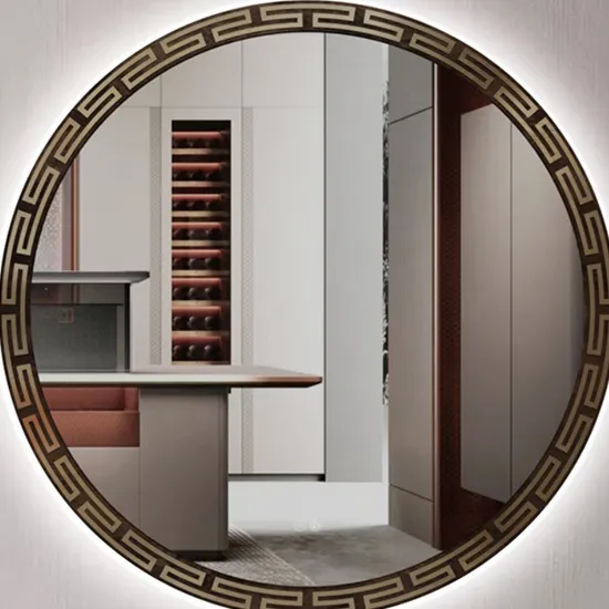 Modern LED Touch Mirror with Aluminum Frame for Bedrooms