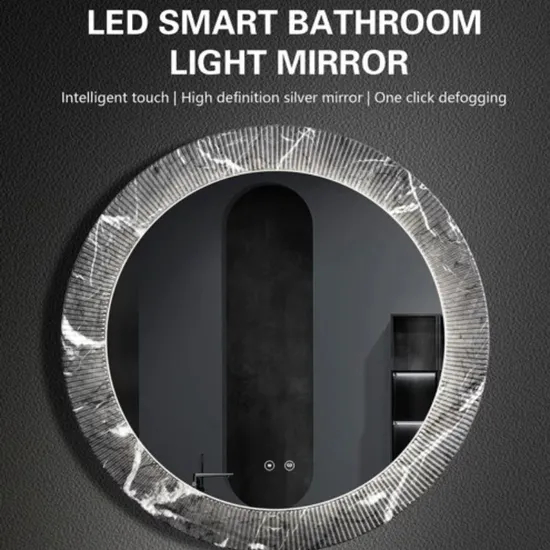 Contemporary LED Smart Bathroom Mirror with Customizable Lighting Options