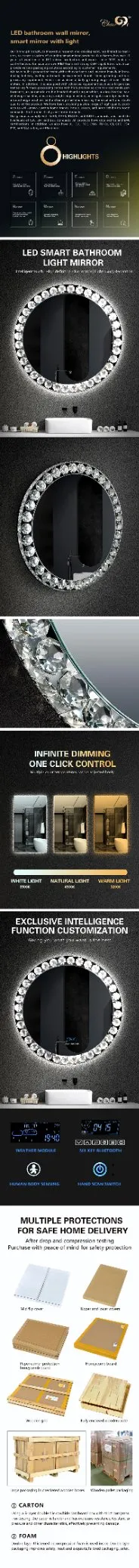 Customizable LED Vanity Mirror: Smart Technology for Perfect Lighting