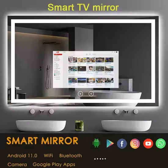 Sleek 5mm Touch Mirror with LED by Chaoyi 500*700mm