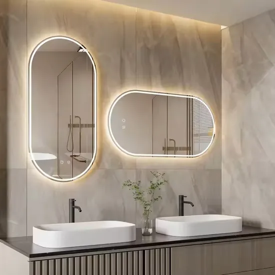 Smart LED Vanity Mirror with Chic Framing for Modern Bathrooms