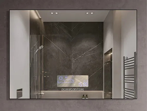 Frameless LED Bathroom Mirror with Adjustable Color Temperature