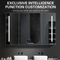 Smart Touch High-Tech LED Bathroom Mirror for Modern Spaces