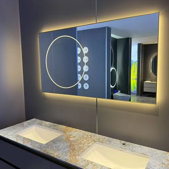 5mm Thick Touch Mirror with LED - Chaoyi 450X750mm