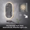 High-Tech Bathroom LED Mirror with Chic Framing for Style