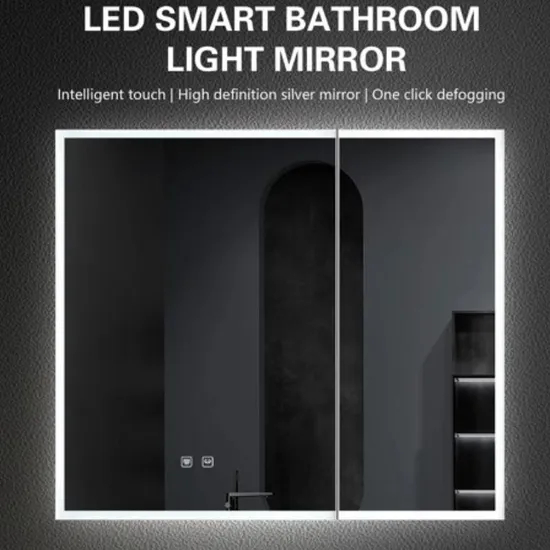 Modern Touch Control LED Bathroom Mirror for Ultimate Convenience