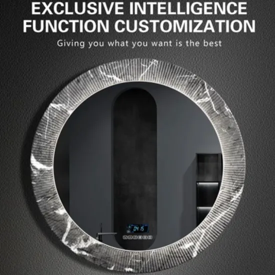 Contemporary LED Smart Bathroom Mirror with Customizable Lighting Options