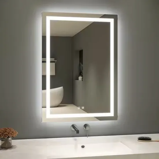 Sleek 5mm Touch Mirror with LED by Chaoyi 500*700mm