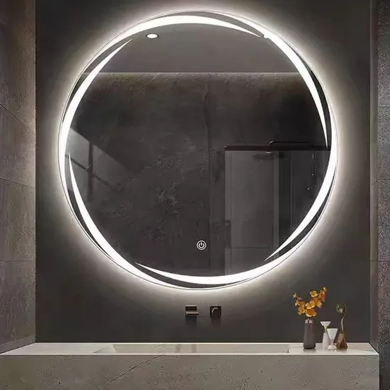 High-Tech LED Mirror for Bathrooms with Smart Touch Functions
