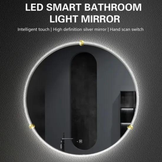 High-Tech Smart Mirror with Touchscreen and Voice Control