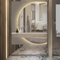 High-Tech LED Vanity Mirror with Elegant Chic Framing Style