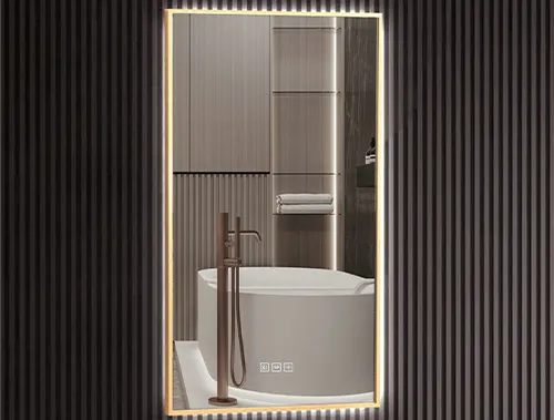 Modern Smart LED Bathroom Mirror with Touch Control Lighting