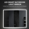 Modern LED Smart Touch Bathroom Mirror with Adjustable Lighting