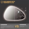 Chaoyi 450*750mm Touch Mirror, LED with 4mm Thickness for Glam Spaces